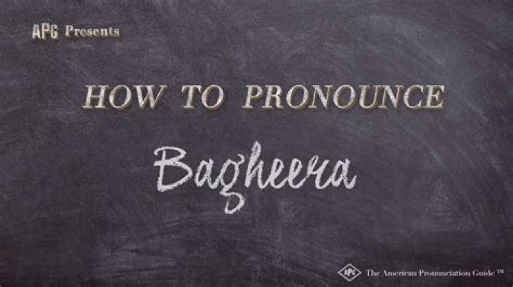 How to pronounce bagheera